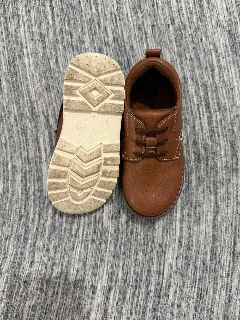 Classic Brown Toddler Leather Dress Shoes
